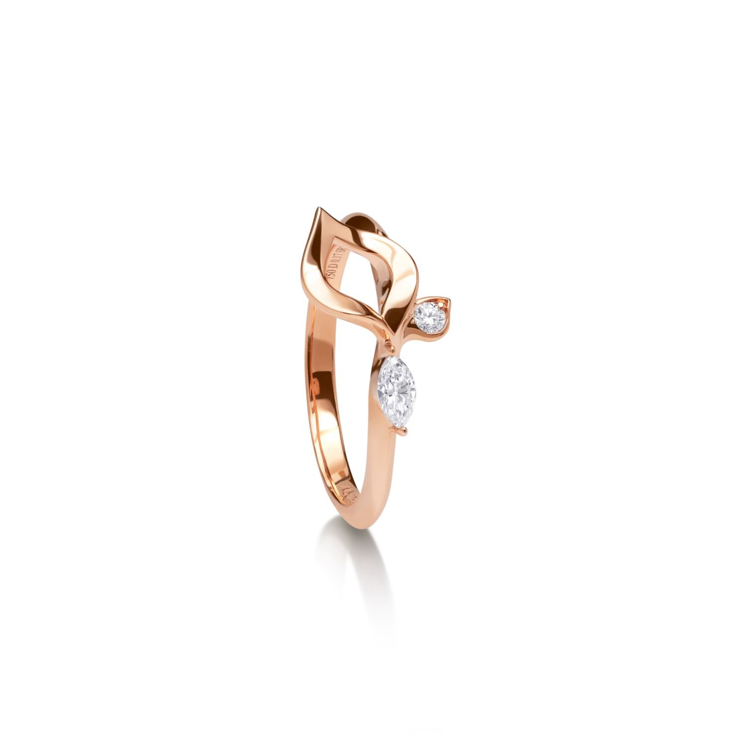 À FLEUR DE PARIS petite Rose Gold Ring