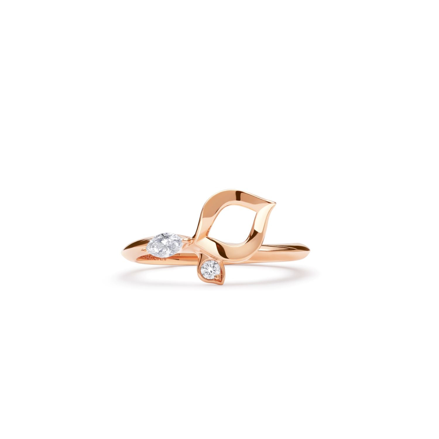 À FLEUR DE PARIS petite Rose Gold Ring