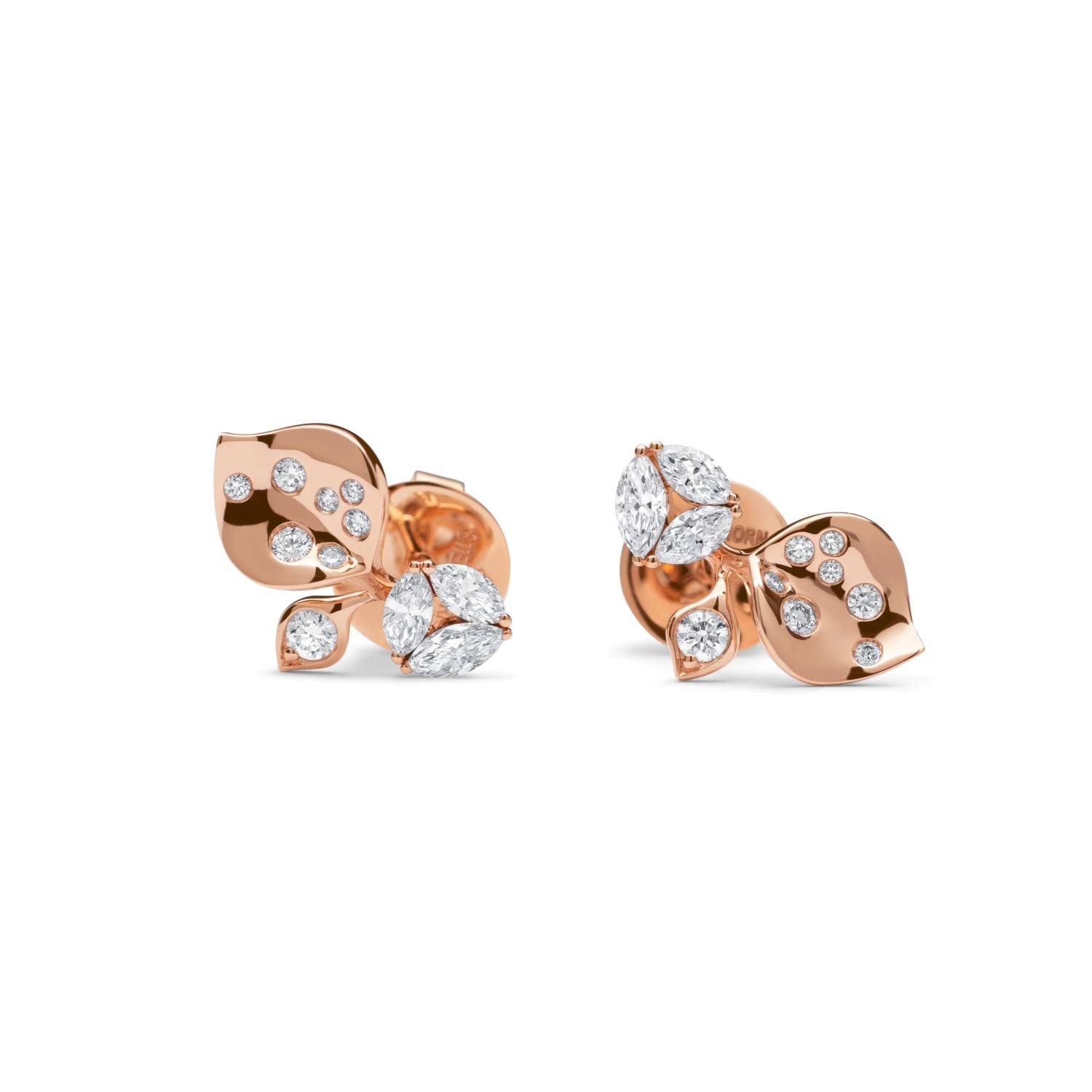 À FLEUR DE PARIS Rose Gold Earrings